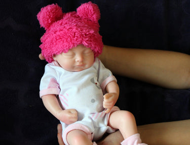 Preemie Silicone Dolls Realistic Real Lifelike Micro Mini Baby Doll Full Body Reborn 11" 1.7lbs Platinum Weighted Babies Ecoflex Bathtub Fun